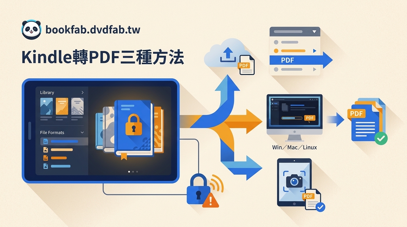 2026 Kindle轉PDF教學：先判斷限制，再選3種轉換方法