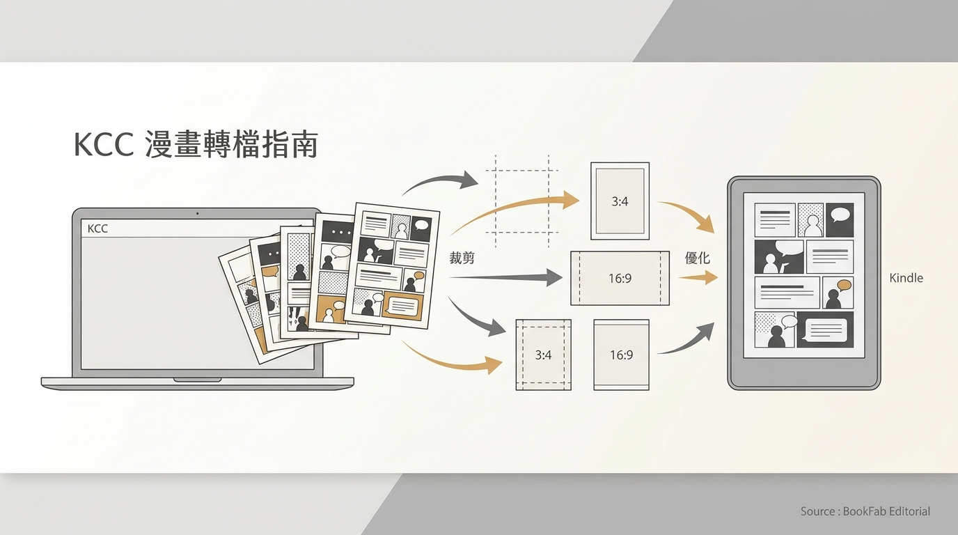 Kindle Comic Converter 教學：KCC 用途與電子書轉檔差異
