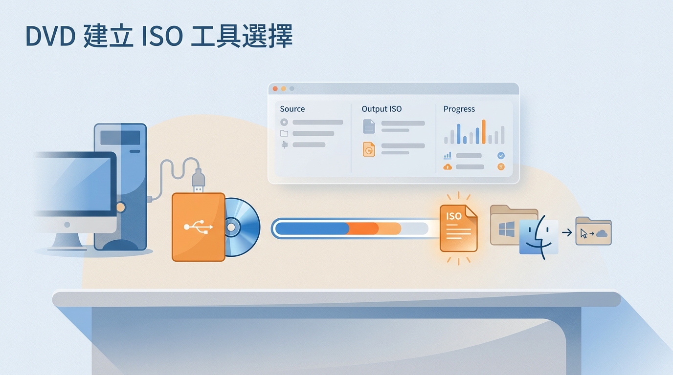 從實體 DVD 建立 ISO：Windows、Mac 6 款工具怎麼選