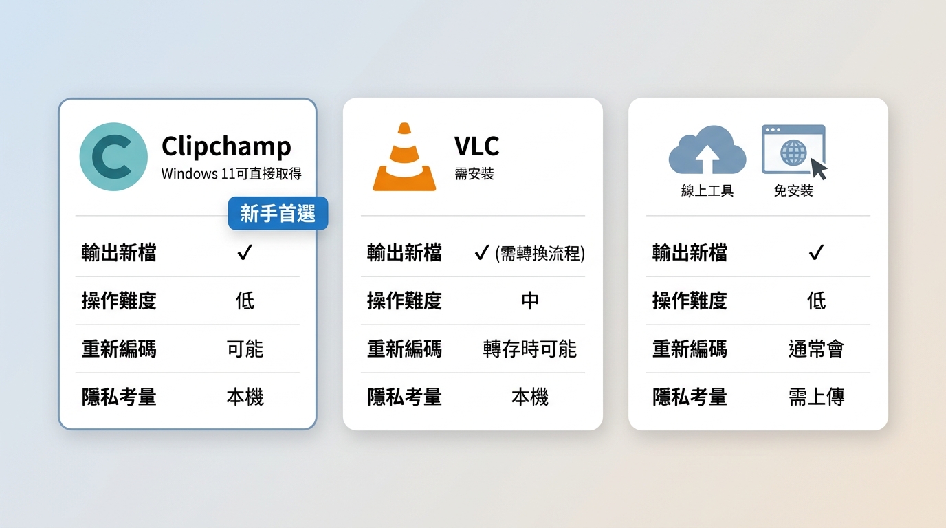 PlayerFab、Clipchamp與VLC旋轉影片方法比較
