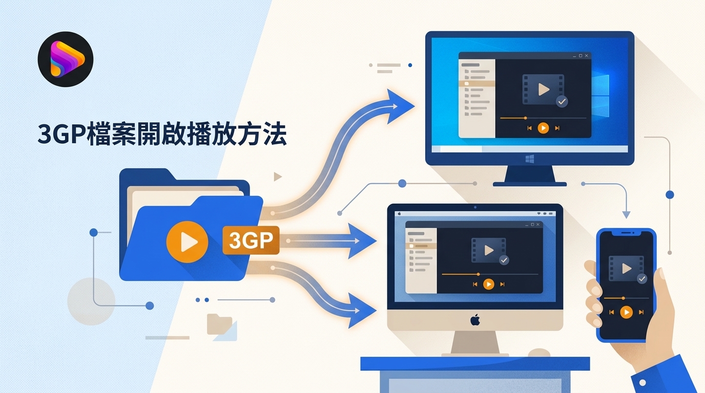 3GP檔案怎麼開？Windows、Mac、Android與iPhone播放及轉MP4教學