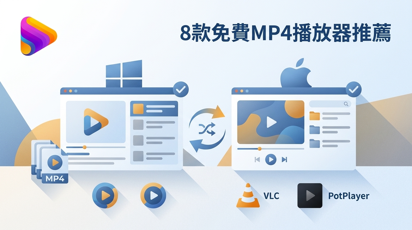 2026年8款免費MP4播放器推薦：Windows與Mac比較