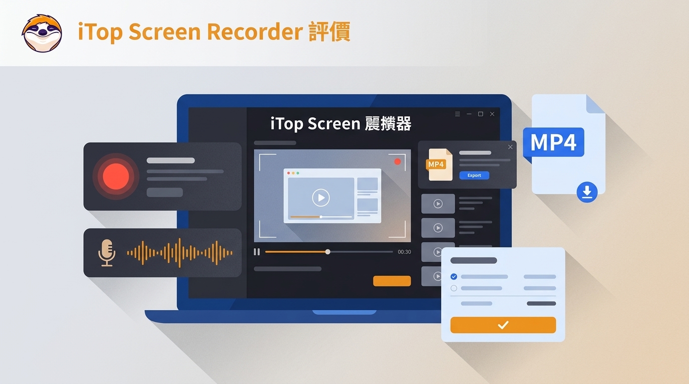 【2026】iTop Screen Recorder評價:錄製影片、MP4儲存與價格
