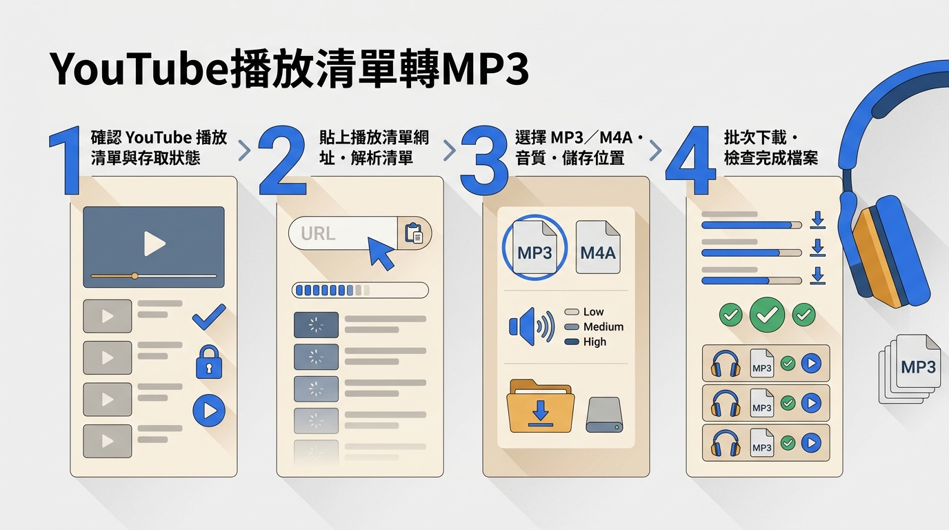 2026 終極指南:如何將 YouTube 播放清單快速轉檔為 MP3?