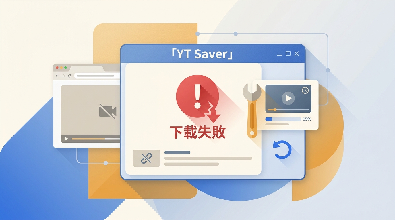 YT Saver無法下載影片?依網站與錯誤訊息修復【2026】
