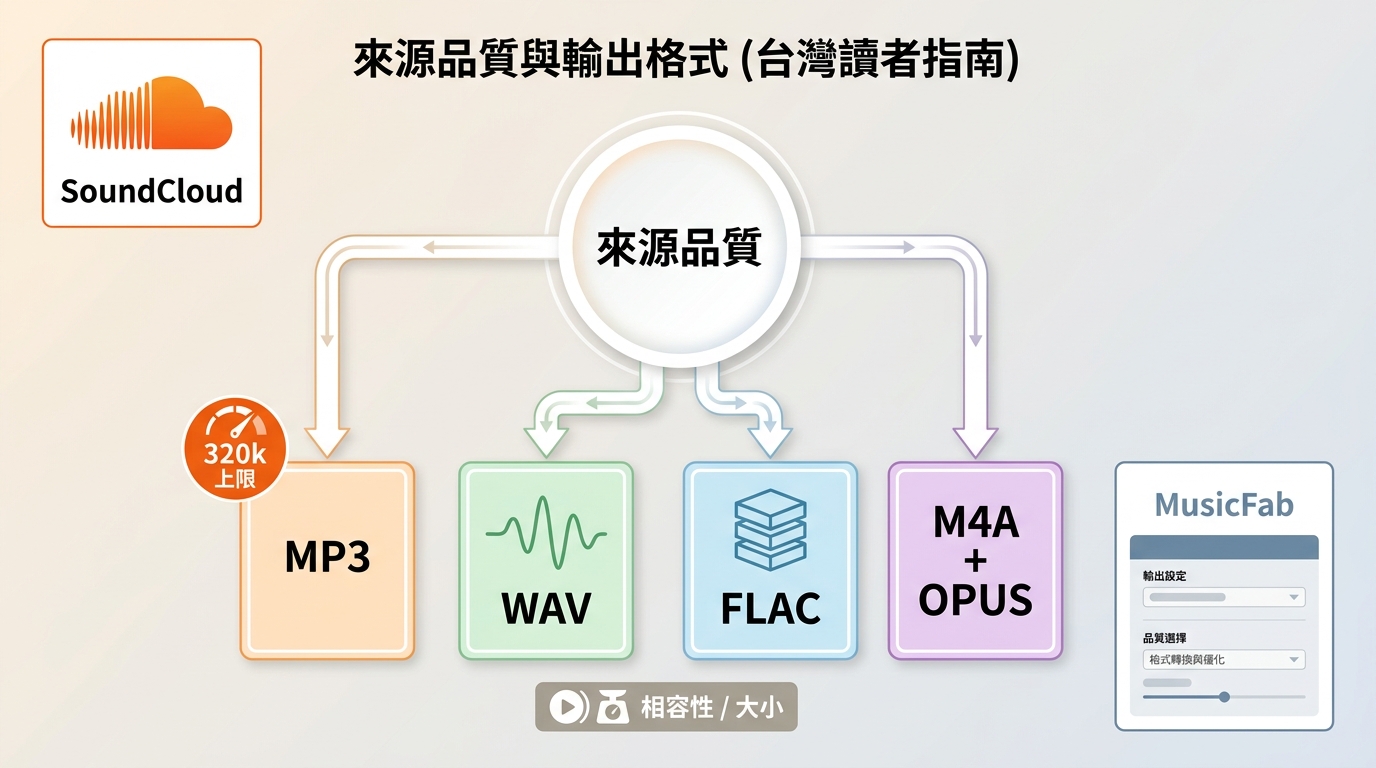 SoundCloud來源音質與MP3、WAV等格式的選擇關係