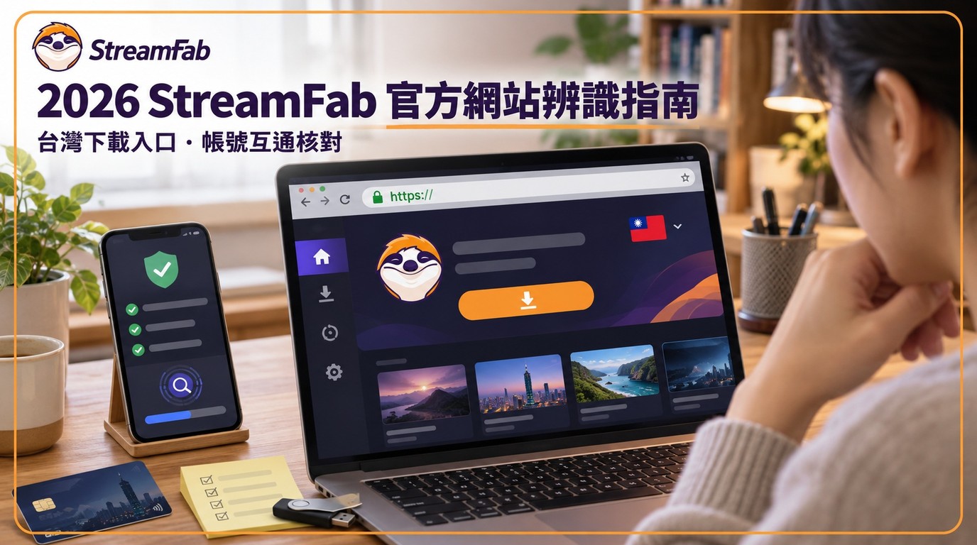 2026 StreamFab官方網站怎麼辨識？台灣下載入口與安全核對