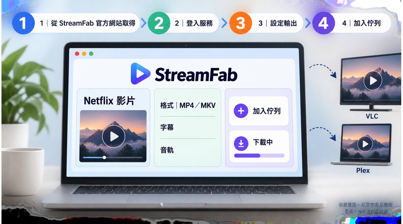 AnyStream替代方案StreamFab設定MP4、MKV、字幕與下載佇列流程