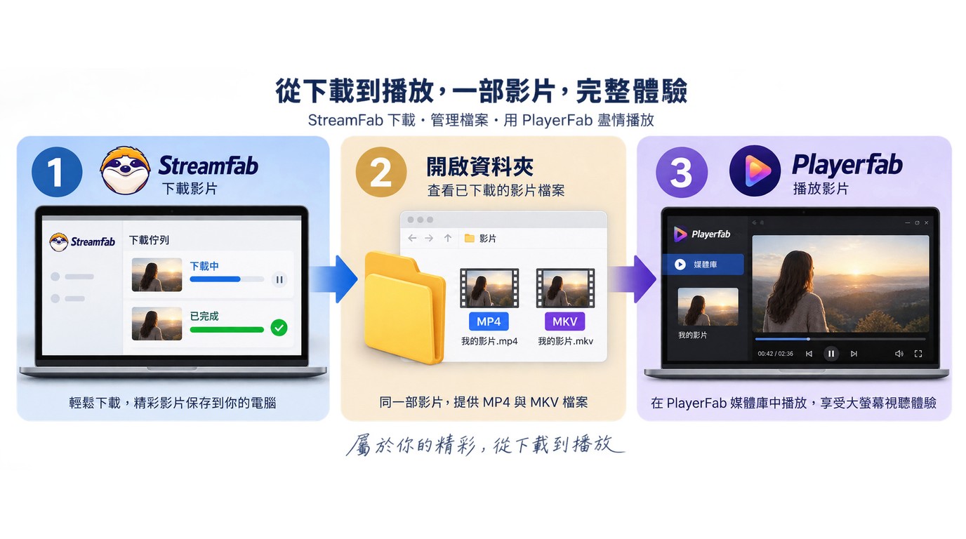 StreamFab Downloads與本機輸出資料夾管理流程