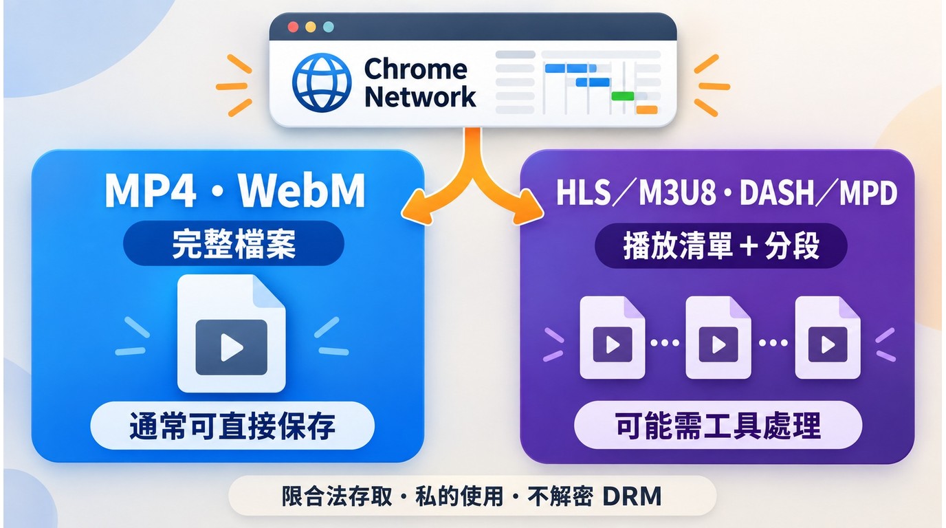 MP4、WebM完整檔案與HLS、DASH分段串流的處理差異