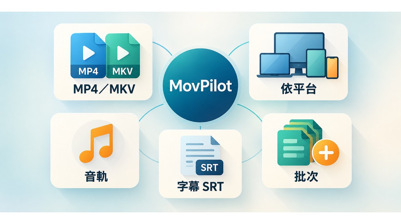 MovPilot MP4 MKV字幕音軌與批次下載設定