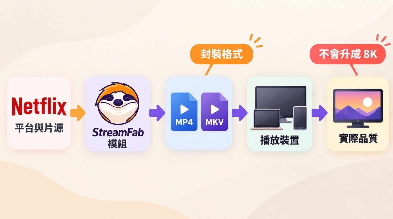 Netflix片源經StreamFab輸出MP4或MKV時的畫質決定因素